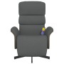 Sillón reclinable de masaje con reposapiés tela gris oscuro von , Sessel - Ref: Foro24-356614, Preis: 299,23 €, Rabatt: %