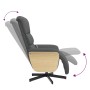 Sillón reclinable de masaje con reposapiés tela gris oscuro von , Sessel - Ref: Foro24-356614, Preis: 299,23 €, Rabatt: %