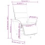 Sillón reclinable de masaje con reposapiés tela marrón by , Armchairs - Ref: Foro24-356616, Price: 227,09 €, Discount: %