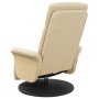 Sillón reclinable con reposapiés tela color crema by , Armchairs - Ref: Foro24-356527, Price: 199,37 €, Discount: %