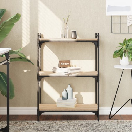 Librería 3 estantes madera ingeniería roble Sonoma 60x30x86 cm von , Bücherregale und Regale - Ref: Foro24-837648, Preis: 43,...