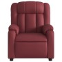 Sillón reclinable de cuero sintético rojo tinto by , Armchairs - Ref: Foro24-373564, Price: 258,96 €, Discount: %