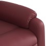 Sillón reclinable de cuero sintético rojo tinto by , Armchairs - Ref: Foro24-373564, Price: 258,96 €, Discount: %