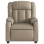 Sillón reclinable de cuero sintético color capuchino by , Armchairs - Ref: Foro24-373566, Price: 231,11 €, Discount: %