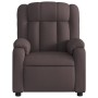 Sillón reclinable de tela marrón oscuro by , Armchairs - Ref: Foro24-373579, Price: 229,88 €, Discount: %