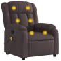 Sillón de masaje reclinable de tela marrón oscuro by , Armchairs - Ref: Foro24-373591, Price: 239,00 €, Discount: %