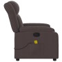 Sillón de masaje reclinable de tela marrón oscuro by , Armchairs - Ref: Foro24-373591, Price: 239,00 €, Discount: %