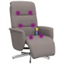 Sillón reclinable de masaje con reposapiés tela gris taupe von , Sessel - Ref: Foro24-356578, Preis: 186,98 €, Rabatt: %