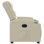 Sillón reclinable de cuero sintético crema by , Armchairs - Ref: Foro24-374120, Price: 270,94 €, Discount: %
