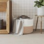 Cesta de almacenaje algodón marrón y blanco Ø51x33 cm by , Baskets - Ref: Foro24-358492, Price: 41,89 €, Discount: %