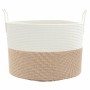 Cesta de almacenaje algodón marrón y blanco Ø51x33 cm by , Baskets - Ref: Foro24-358492, Price: 41,89 €, Discount: %