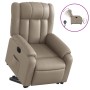 Sillón elevable eléctrico cuero artificial capuchino by , Armchairs - Ref: Foro24-3205284, Price: 337,87 €, Discount: %