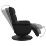 Sillón reclinable masaje con reposapiés cuero sintético negro by , Armchairs - Ref: Foro24-356724, Price: 233,63 €, Discount: %