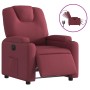 Sillón reclinable eléctrico tela rojo tinto by , Armchairs - Ref: Foro24-3204347, Price: 264,41 €, Discount: %