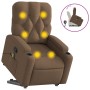 Silla de masaje reclinable de pie de tela marrón by , Armchairs - Ref: Foro24-3204726, Price: 308,55 €, Discount: %