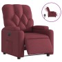 Sillón reclinable eléctrico tela rojo tinto by , Armchairs - Ref: Foro24-3204689, Price: 242,73 €, Discount: %