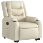 Sillón reclinable elevable eléctrico de cuero sintético crema | Foro24.es | Tu tienda online para hogar, jardín y más Foro24.es