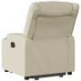 Sillón reclinable elevable eléctrico de cuero sintético crema | Foro24.es | Tu tienda online para hogar, jardín y más Foro24.es