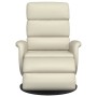 Sillón reclinable con reposapiés cuero sintético color crema von , Sessel - Ref: Foro24-356718, Preis: 212,67 €, Rabatt: %