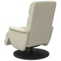 Sillón reclinable con reposapiés cuero sintético color crema von , Sessel - Ref: Foro24-356718, Preis: 212,67 €, Rabatt: %