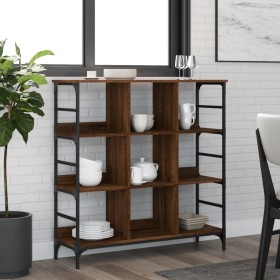 Aparador de madera de ingeniería marrón roble 102x32x103,5 cm von , Sideboards - Ref: Foro24-837731, Preis: 54,68 €, Rabatt: %
