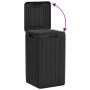 Cubo de basura de exterior PP gris antracita 38x38x65 cm by , Garbage cans and trash cans - Ref: Foro24-364224, Price: 108,14...