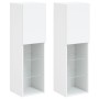 Muebles de TV con luces LED 2 uds blanco 30,5x30x102 cm von , TV-Möbel - Ref: Foro24-837016, Preis: 150,90 €, Rabatt: %