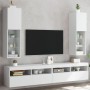 Muebles de TV con luces LED 2 uds blanco 30,5x30x102 cm von , TV-Möbel - Ref: Foro24-837016, Preis: 150,90 €, Rabatt: %