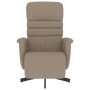 Sillón reclinable con reposapiés cuero sintético capuchino by , Armchairs - Ref: Foro24-356707, Price: 191,42 €, Discount: %