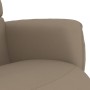Sillón reclinable con reposapiés cuero sintético capuchino by , Armchairs - Ref: Foro24-356707, Price: 191,42 €, Discount: %