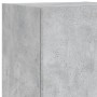 Muebles TV pared con LED 5 pzas madera ingeniería gris hormigón by , TV Furniture - Ref: Foro24-3216607, Price: 158,96 €, Dis...