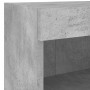 Muebles TV pared con LED 5 pzas madera ingeniería gris hormigón by , TV Furniture - Ref: Foro24-3216607, Price: 158,96 €, Dis...