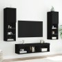 Muebles de TV de pared con LED 5 pzas madera ingeniería negro von , TV-Möbel - Ref: Foro24-3216605, Preis: 182,07 €, Rabatt: %