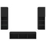 Muebles de TV de pared con LED 5 pzas madera ingeniería negro von , TV-Möbel - Ref: Foro24-3216605, Preis: 182,07 €, Rabatt: %