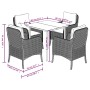 Set de muebles jardín 5 pzas con cojines ratán sintético negro von , Gartensets - Ref: Foro24-3211907, Preis: 490,93 €, Rabat...