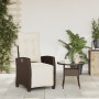 Sillón reclinable de jardín con reposapiés ratán PE marrón von , Gartenstühle - Ref: Foro24-365234, Preis: 160,47 €, Rabatt: %