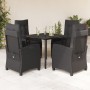Set de muebles jardín 5 pzas con cojines ratán sintético negro von , Gartensets - Ref: Foro24-3212753, Preis: 579,82 €, Rabat...