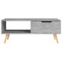 Mueble de TV madera de ingeniería gris hormigón 100x49,5x43 cm de vidaXL, Mesas de centro - Ref: Foro24-326790, Precio: 77,08...