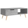 Mueble de TV madera de ingeniería gris hormigón 100x49,5x43 cm de vidaXL, Mesas de centro - Ref: Foro24-326790, Precio: 76,16...