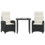 Set comedor de jardín 3 pzas con cojines ratán sintético negro von , Gartensets - Ref: Foro24-3212732, Preis: 308,83 €, Rabat...