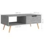 Mueble de TV madera de ingeniería gris hormigón 100x49,5x43 cm de vidaXL, Mesas de centro - Ref: Foro24-326790, Precio: 76,16...