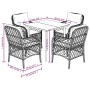 Set comedor de jardín 5 piezas con cojines ratán sintético gris von , Gartensets - Ref: Foro24-3212125, Preis: 491,42 €, Raba...