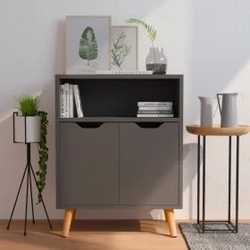 Graues Sideboard aus Spanplatte 60x30x72 cm von vidaXL, Sideboards - Ref: Foro24-326824, Preis: 82,45 €, Rabatt: %