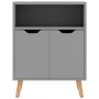 Gray chipboard sideboard 60x30x72 cm by vidaXL, Sideboards - Ref: Foro24-326824, Price: 82,45 €, Discount: %