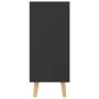 Glossy black engineered wood sideboard 90x30x72 cm by vidaXL, Sideboards - Ref: Foro24-326820, Price: 109,44 €, Discount: %