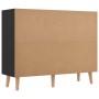 Hochglanzschwarzes Sideboard aus Holzwerkstoff, 90 x 30 x 72 cm von vidaXL, Sideboards - Ref: Foro24-326820, Preis: 111,09 €,...