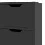 Glossy black engineered wood sideboard 90x30x72 cm by vidaXL, Sideboards - Ref: Foro24-326820, Price: 109,44 €, Discount: %