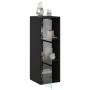 Mueble de pared con puertas de vidrio negro 35x37x100 cm von , Schließfächer und Lagerschränke - Ref: Foro24-836484, Preis: 7...