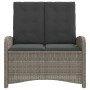 Sillón reclinable de jardín con cojines ratán sintético gris von , Gartenbänke - Ref: Foro24-368218, Preis: 140,71 €, Rabatt: %