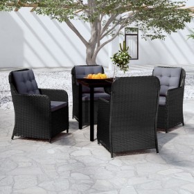 Juego de comedor para jardín 5 piezas negro von , Gartensets - Ref: Foro24-3099560, Preis: 733,11 €, Rabatt: %